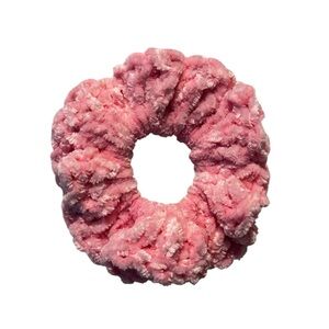 3/$12 Chic Pink Velvet Like Hair Scrunchie